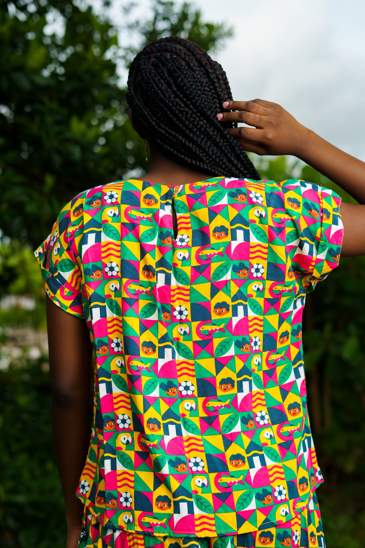 Blusa femenina estampada- Diseño Obrero