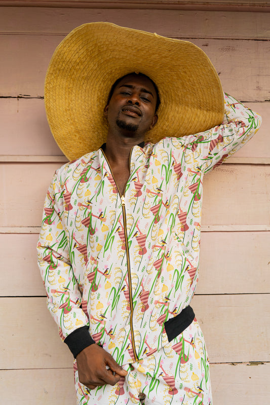Chaqueta doble faz - diseño Pilón – diseño étnico colombiano Visaje Negro