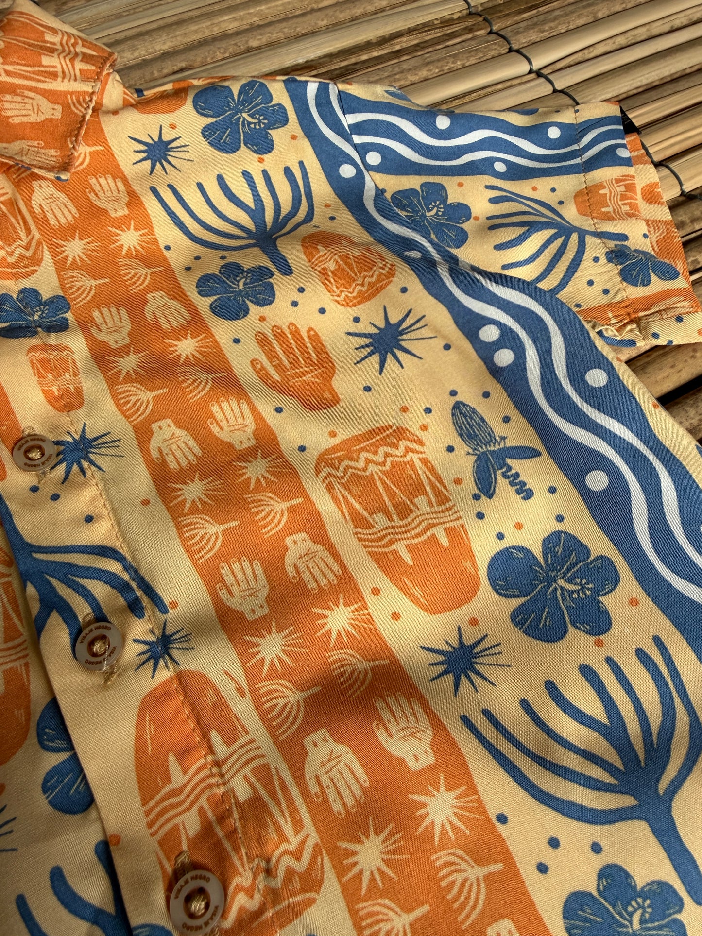 Camisa infantil afrocolombiana- Bulla y pesca