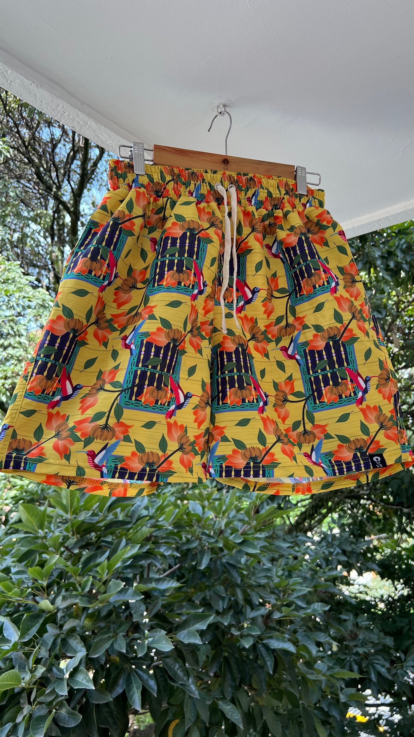 Pantaloneta de baño- Diseño Ventana Bolillo