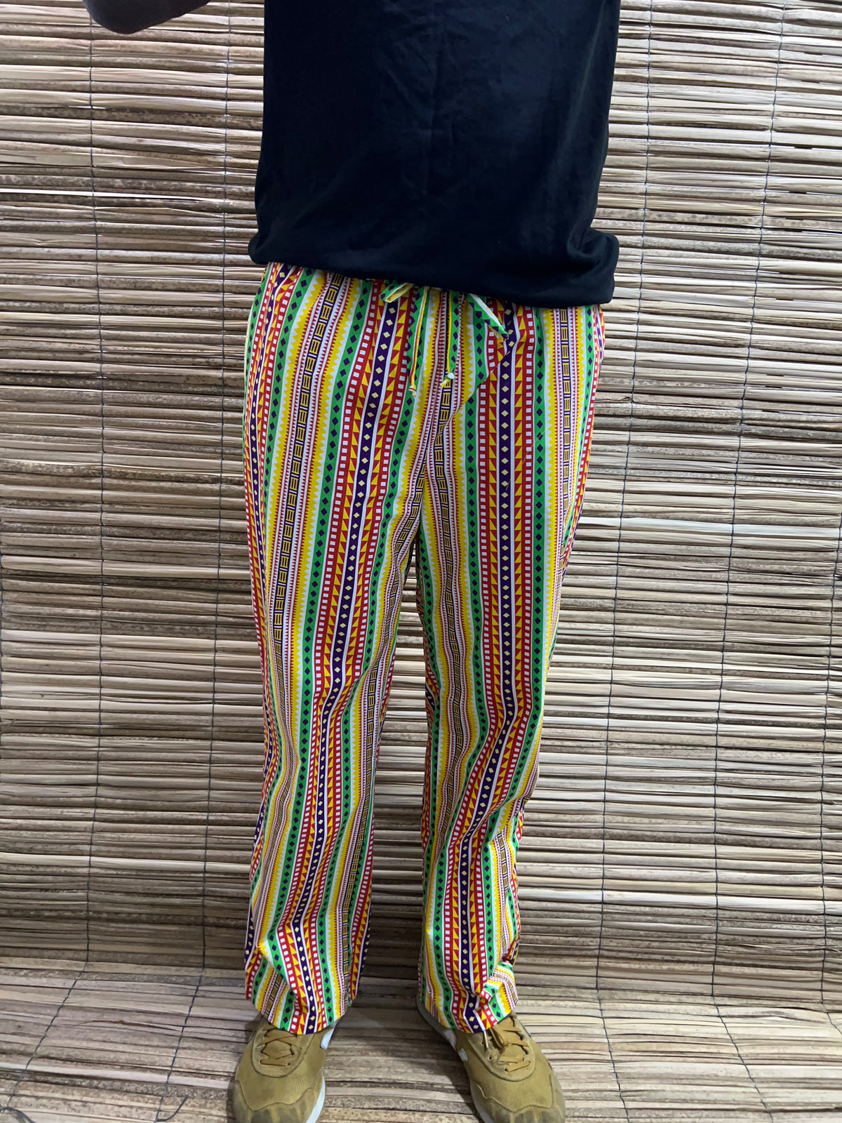 Pantalón  Estampado unisex Bota Ancha diseño Caminos. 100% algodón.