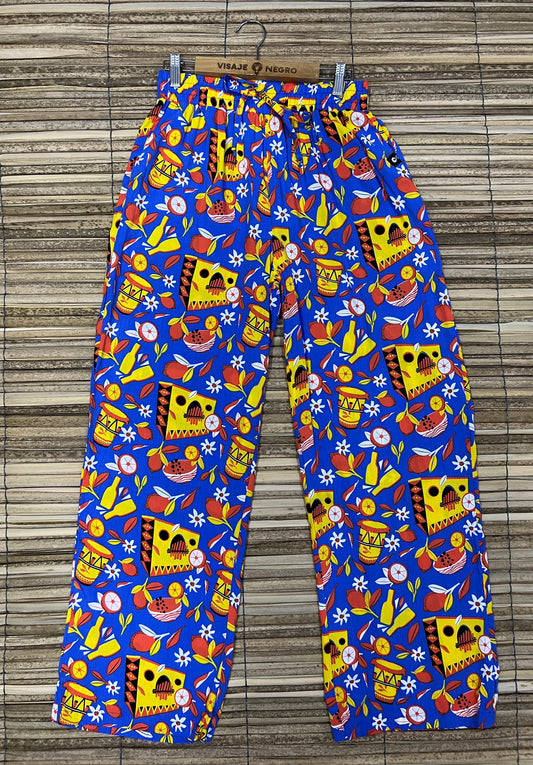 Pantalón estampado unisex Bota Ancha Diseño Sexteto