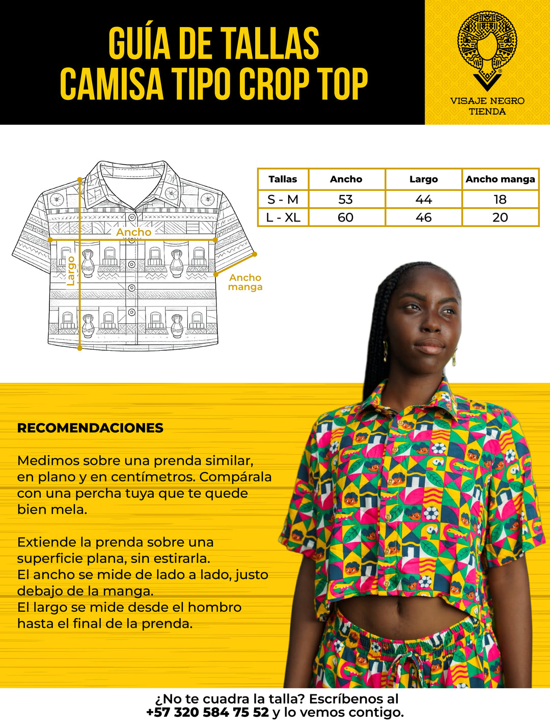 Camisa Crop Top estampado Obrero