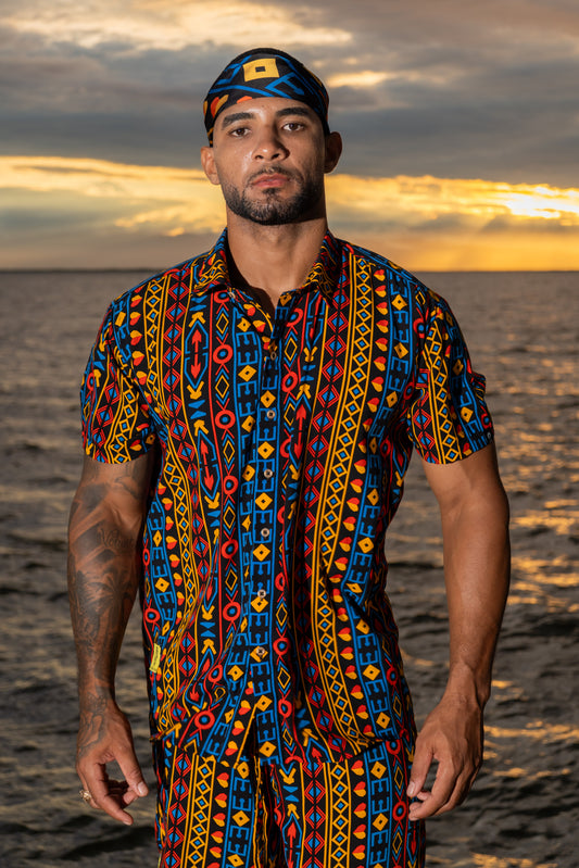 camisa playera. Ropa afro