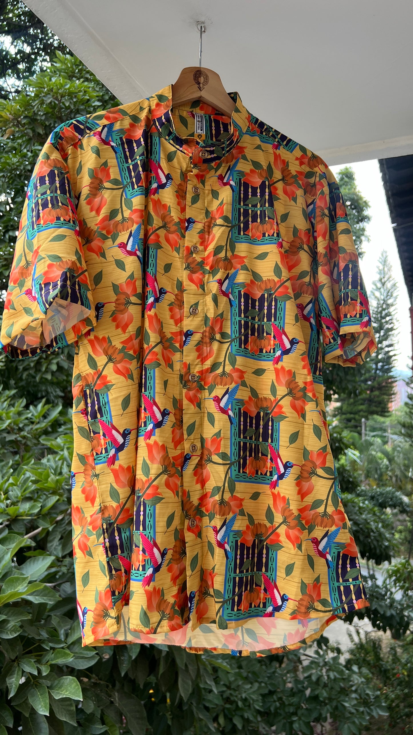 Camisa Ventana Bolillo-cuello nerú- Ropa Afro Colombiana – diseño étnico colombiano Visaje Negro