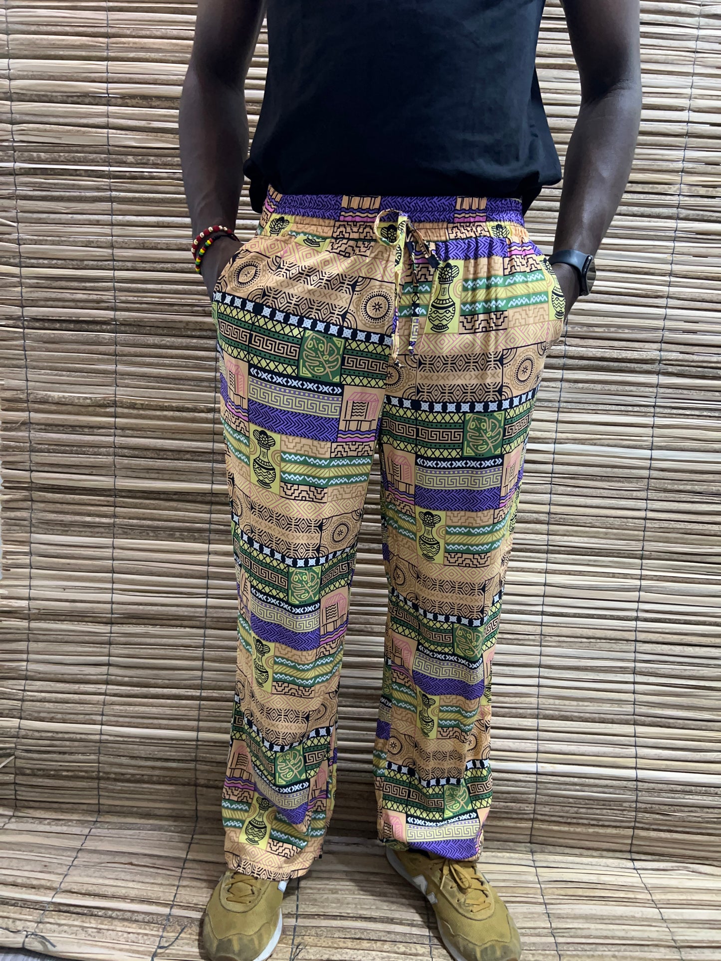 Pantalón estampado unisex Bota Ancha Diseño Artesanos