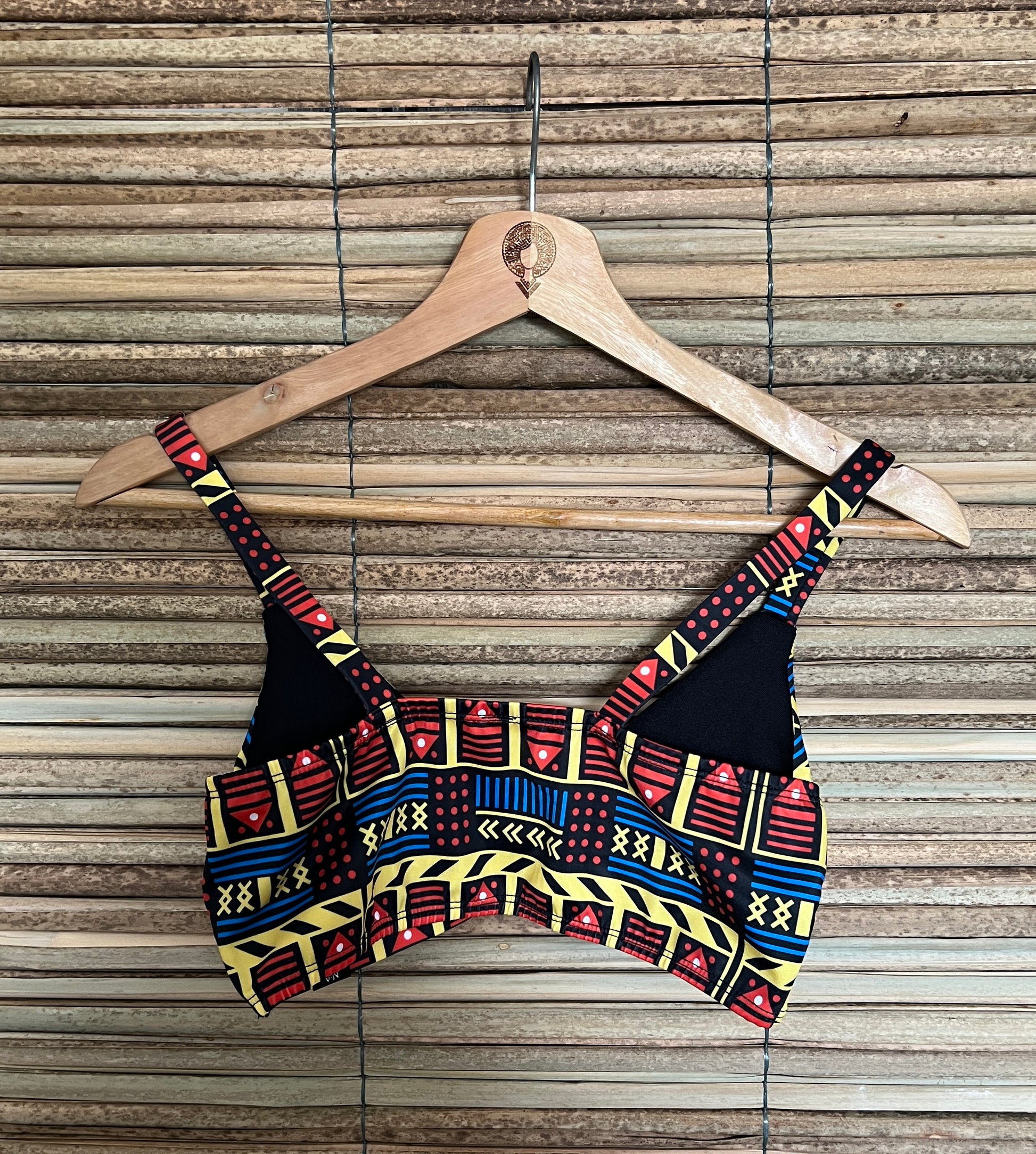 Top Vaivén de Peces - Ropa Afro Colombiana – diseño étnico colombiano Visaje Negro