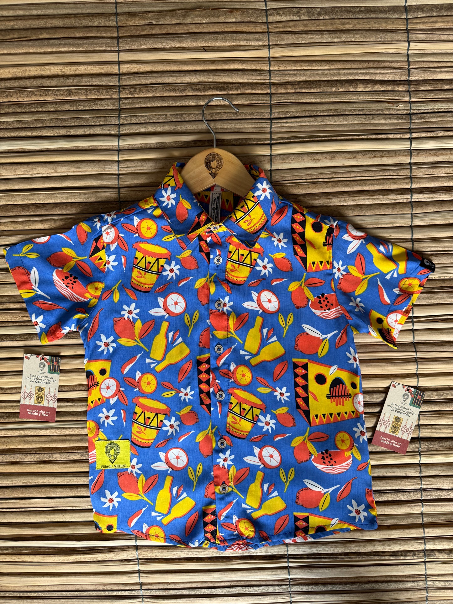 Camisa infantil afrocolombiana- Sexteto