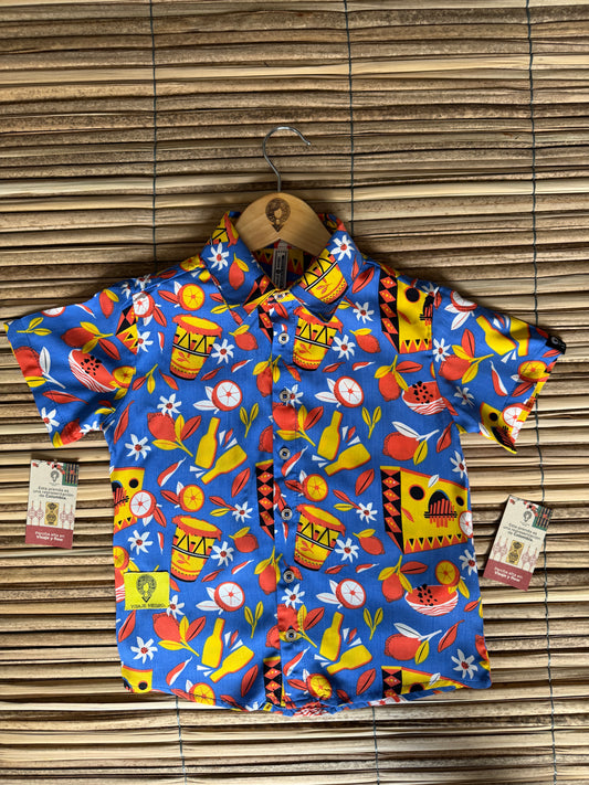 Camisa infantil afrocolombiana- Sexteto