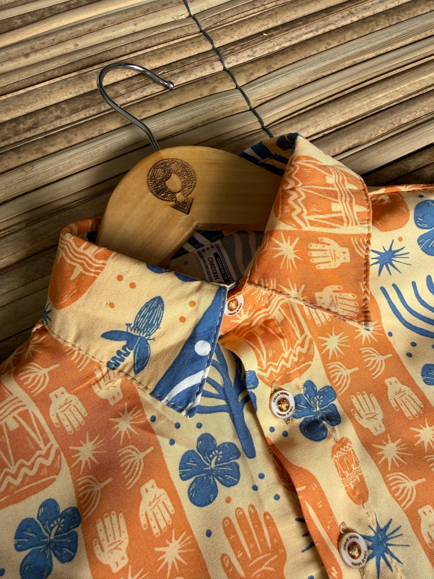 Camisa infantil afrocolombiana- Bulla y pesca