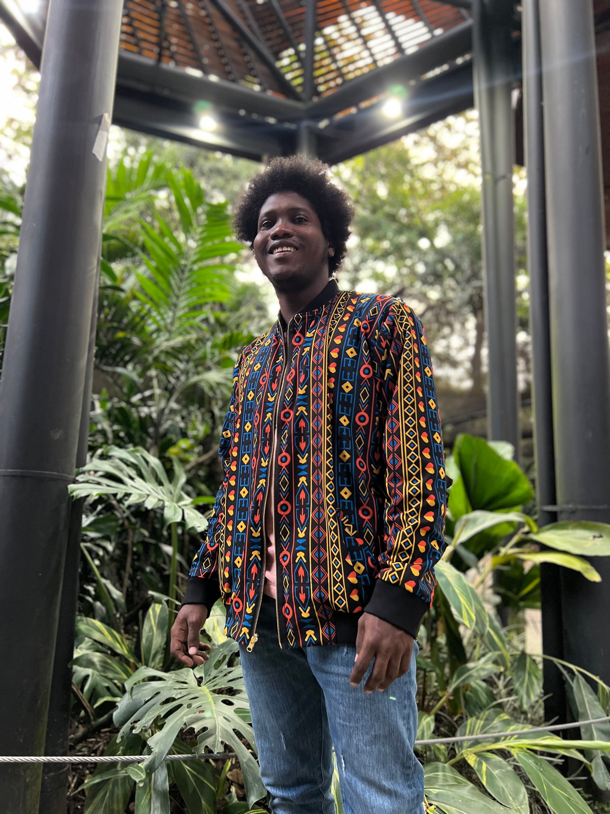 Chaqueta El Alba – diseño étnico colombiano Visaje Negro