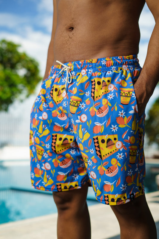 Pantaloneta de baño hombre. Sexteto