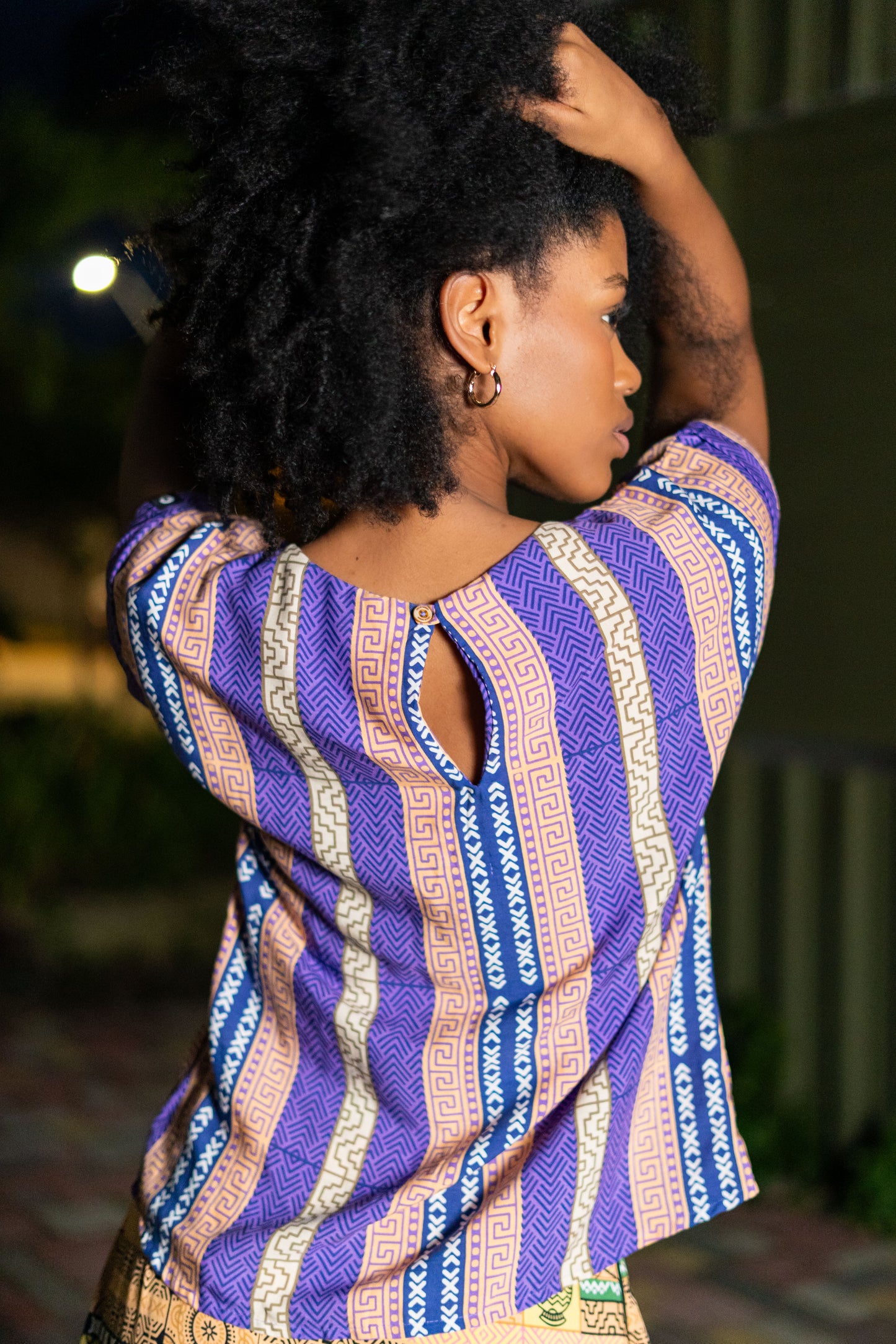 Blusa femenina estampada- Diseño Tierra Viva.