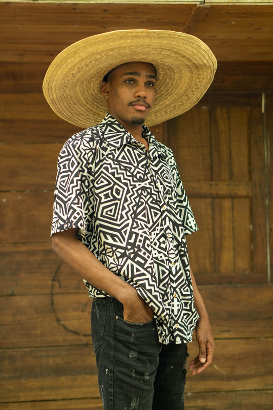 Camisa Techo e paja - Cuello Inglés